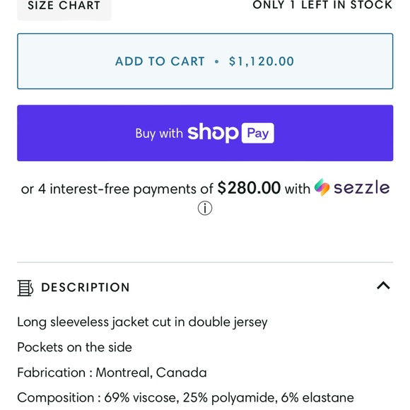 Marie Saint Pierre Malevitch Sleevless Coat - Picture 6 of 7